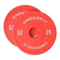 Obciążenie olimpijskie bumper Color Mini UNDERFIT 2 x 2,5 kg