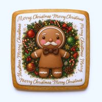 CIASTKO LUKROWANE MAMIK FAMILY DZIADEK ANYŻ ROZ.M KWADR RĘCZNIE ROBIONE