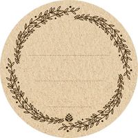 Etykiety okrągłe fi 66,5mm na zakrętki/słoiki - 20szt