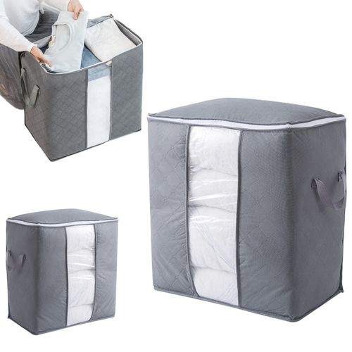 Pokrowiec torba organizer do przechowywania na pościel ubrania z okienkiem na Arena.pl