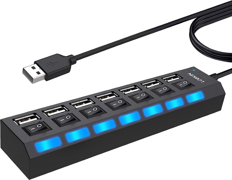 Rozdzielacz rozgałęźnik USB 7w1 zdjęcie 2