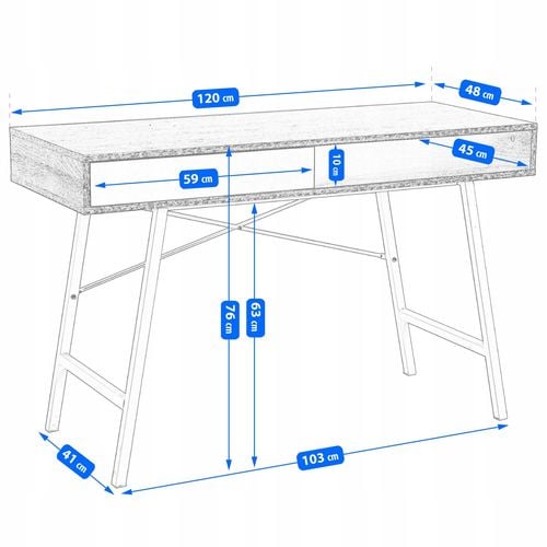 biurko eleganckie do gabinetu biura szuflada nowoczesne duże komputerowe na Arena.pl