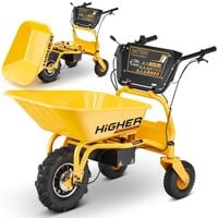 Taczka elektryczna wozidło akumulatorowe HIGHER 500W 150kg 120L 09515