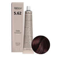 3DELUXE Farba do włosów - Jasny Czerwono Fioletowy Brąz 5.62 - 100ml