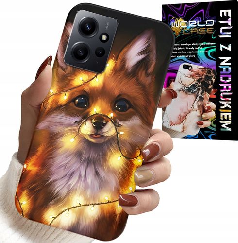 ETUI DO XIAOMI NOTE 12 4G - SŁODKI LISEK ZWIERZĘTA LEŚNE CASE +SZKŁO na Arena.pl