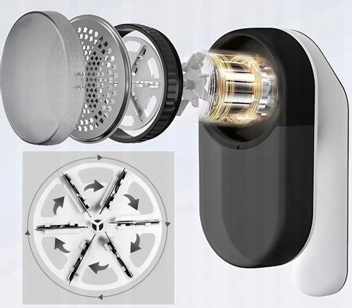 NOWOCZESNA GOLARKA MASZYNKA DO UBRAŃ SWETRÓW KANAPY TAPICERKI 6 OSTRZY DUŻA na Arena.pl