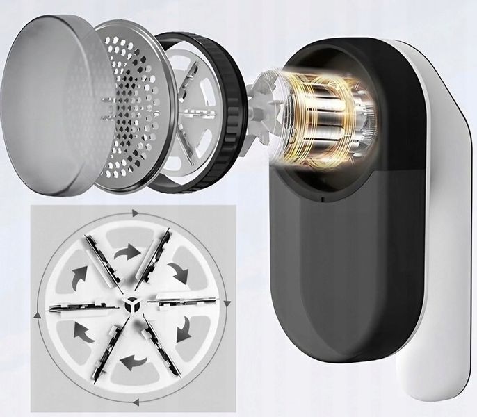 NOWOCZESNA GOLARKA MASZYNKA DO UBRAŃ SWETRÓW KANAPY TAPICERKI 6 OSTRZY DUŻA zdjęcie 2