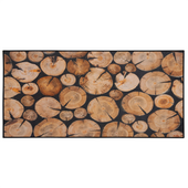 Dywan 80 x 150 cm motyw drewna KARDERE