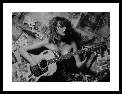 Plakat 35x25cm Młoda Gitarzystka na Arena.pl