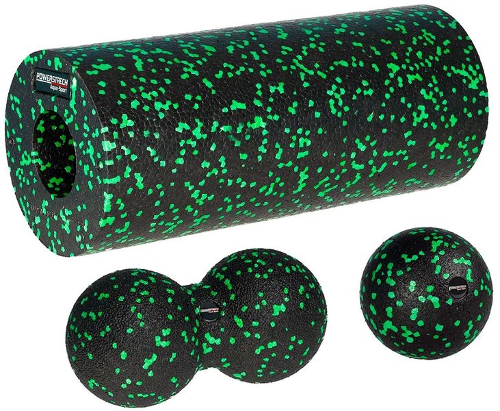 AQUA-SPORT POWERSTRECH EPP ROLLER ZESTAW BLACK-GREEN zdjęcie 1