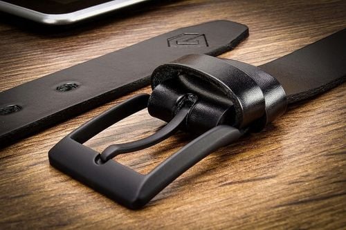 PASEK MĘSKI GRACIO CZARNA KLAMRA KLASYK Skórzany na Arena.pl