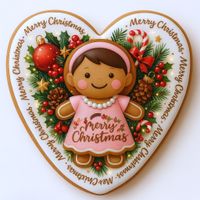 CIASTKO LUKROWANE MAMIK FAMILY MAMCIA ROZ.XL SERCE RĘCZNIE ROBIONE