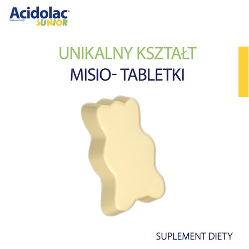 ACIDOLAC JUNIOR MISIO-TABLETKI (BIAŁA CZEKOLADA) na Arena.pl