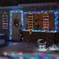 ŁAŃCUCH ŚWIETLNY LED, DEKORACJA BOŻONARODZENIOWA, DEKORACJA ZEWNĘTRZNA