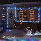 ŁAŃCUCH ŚWIETLNY LED, DEKORACJA BOŻONARODZENIOWA, DEKORACJA ZEWNĘTRZNA