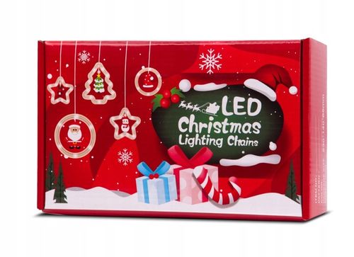 LAMPKI LED KURTYNA Z OBRAZKAMI W CHOINKACH 3M 10 ŻARÓWEK USB na Arena.pl