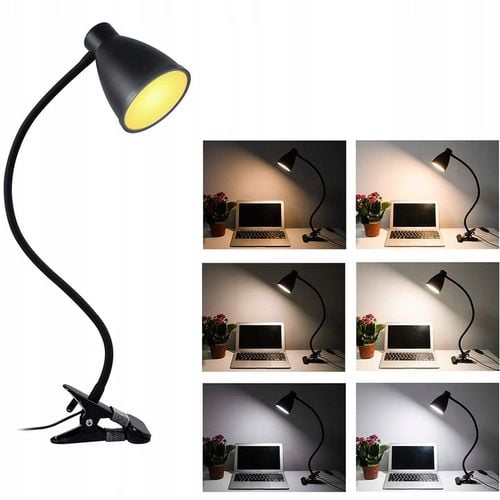 Lampka Lampa LED Biurkowa Kreślarska Na Klips Regulacja Światła 40xLED na Arena.pl