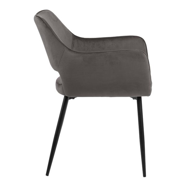 Krzesło Ranja Dark grey tapicerowane zdjęcie 5