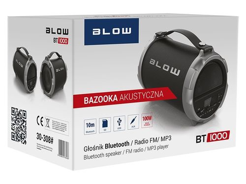 Głośnik bluetooth BAZOOKA BT1000 USB SD MP3 Radio FM na Arena.pl