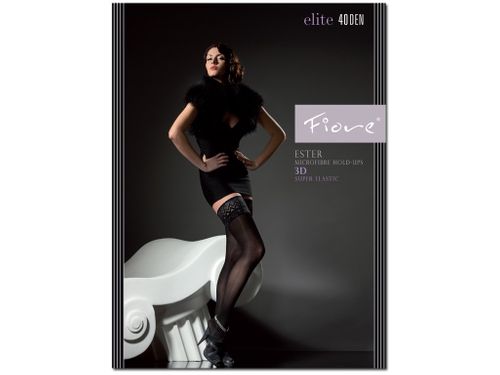 Pończochy samonośne 40 den z koronką Fiore Mocca 2 na Arena.pl
