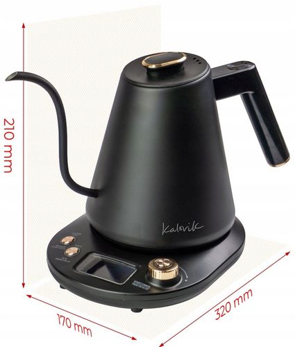 CZAJNIK ELEKTRYCZNY CYFROWY GOOSENECK Z REGULACJĄ TEMPERATURY 1100W 1L na Arena.pl