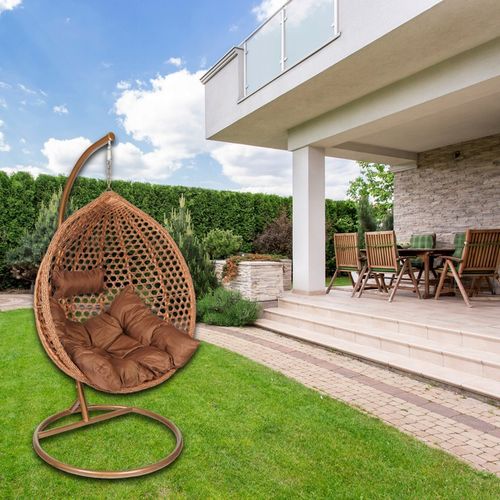FOTEL KOKON KOSZ WISZĄCY JEDNOOSOBOWY DO POKOJU OGRODU OGRODOWY NA BALKON na Arena.pl