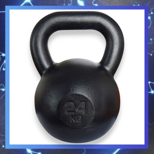 Kettlebell żeliwny 24kg kettle kula odważnik hantla ciężar do ćwiczeń na Arena.pl