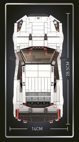 Zestaw Klocków Autko 1034El.białe zdjęcie 1