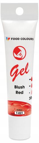 BARWNIK SPOŻYWCZY W ŻELU - T-021 Blush Red Pastelowy Czerwony 30g na Arena.pl