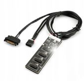ROZDZIELACZ USB 2.0 9-Pin na 2X USB 2.0 9-Pin HUB SPLITTER do płyty głównej