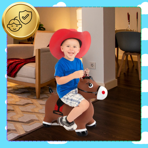 skoczek dla dzieci do skakania gumowy z pompką osiołek na Arena.pl