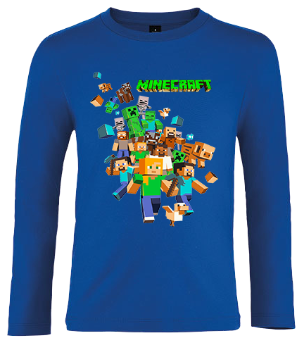 Koszulka z dł.rękaw. Minecraft zdjęcie 1