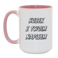 Duży Biało-Różowy 450 ml
