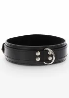taboom heavy d-ring collar regulowany kołnierz z ekoskory czarny