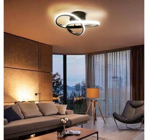 Lampa Sufitowa LED PLAFON Żyrandol 24W Barwa Neutralna Czarna do na Arena.pl