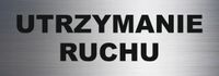 Tabliczka Grawerowana INFORMACYJNA 20x7 cm UTRZYMANIE RUCHU