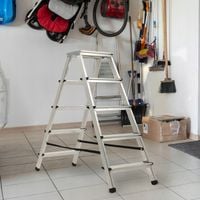 DRABINA ALUMINIOWA SKŁADANA 5 STOPNIOWA DOMOWA MOCNA 125kg PRODUKT POLSKI