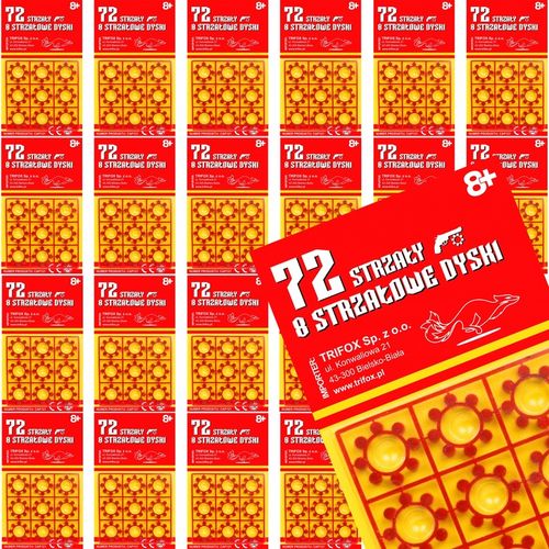 KAPISZONY DO PISTOLETU NABOJE x25 1800 STRZAŁY HUKOWE SPŁONKA 8 STRZAŁÓW na Arena.pl