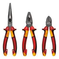 Zestaw szczypiec VDE izolowanych 3 szt uniwersalne długie boczne MILWAUKEE