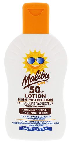 Malibu Kids Balsam Dla Dzieci SPF50 200ml + Żel Po Opalaniu 100ml na Arena.pl