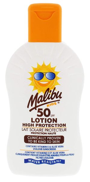 Malibu Kids Balsam Dla Dzieci SPF50 200ml + Żel Po Opalaniu 100ml zdjęcie 2