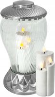 ZNICZ LAMPION SAPPORO SANTA MAROZZA PIĘKNY + WKŁAD LED - BATERIE GRATIS