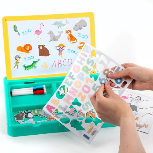 PRZENOŚNY ZESTAW TABLIC 5W1 ZOO KIDEA na Arena.pl
