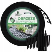 WYSOKIE OBRZEŻE TRAWNIKOWE OGRODOWE ELASTYCZNE 6CM BORDER + 20x SZPILKI 10M
