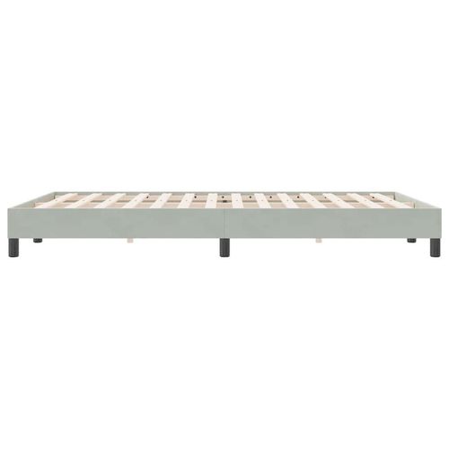 Łóżko Box Spring bez materaca Jasnoszary 140x220 cm Aksamit na Arena.pl