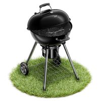 GRILL WĘGLOWY OKRĄGŁY OGRODOWY EMALIA KOLER EMBER C1 TERMOMETR POKRYWA 54cm