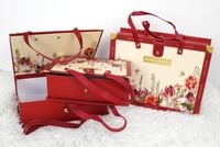 pudełka prezentowe kwiaty retro kpl 3szt. mix kolor sn55157