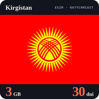 Karta eSIM Internet Kirgistan 3 GB na 30 dni - bez rejestracji