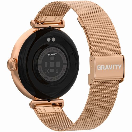 smartwatch gravity różowe złoto biały 2 paski gt26-2 na Arena.pl
