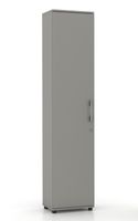 Szafa biurowa Regał G 40 1D Szary z zamkiem rodo